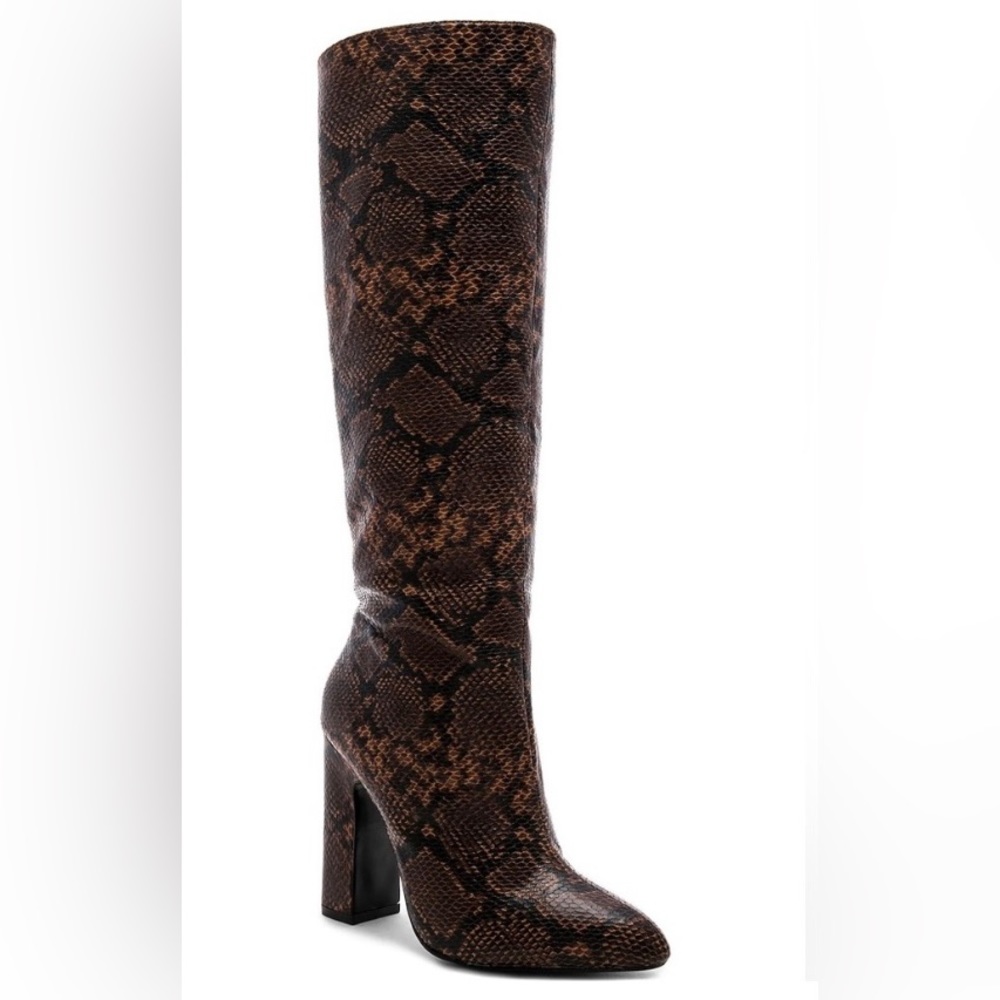 LPA Greta Brown Snake Boot